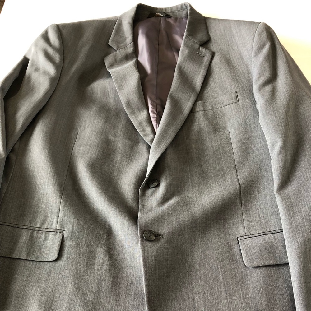 Haggar grey suit coat